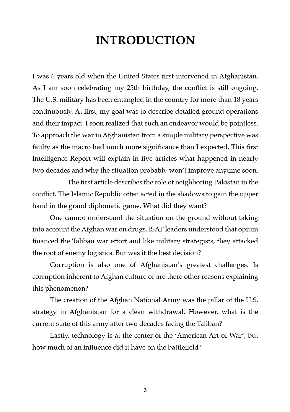 May 2020 - Afghanistan Withdrawal